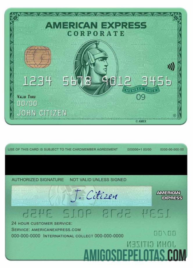 Cartão Verde Amex do Banco Cinco Pontos dos EUA Nebraska baixar para verificação